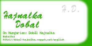 hajnalka dobal business card